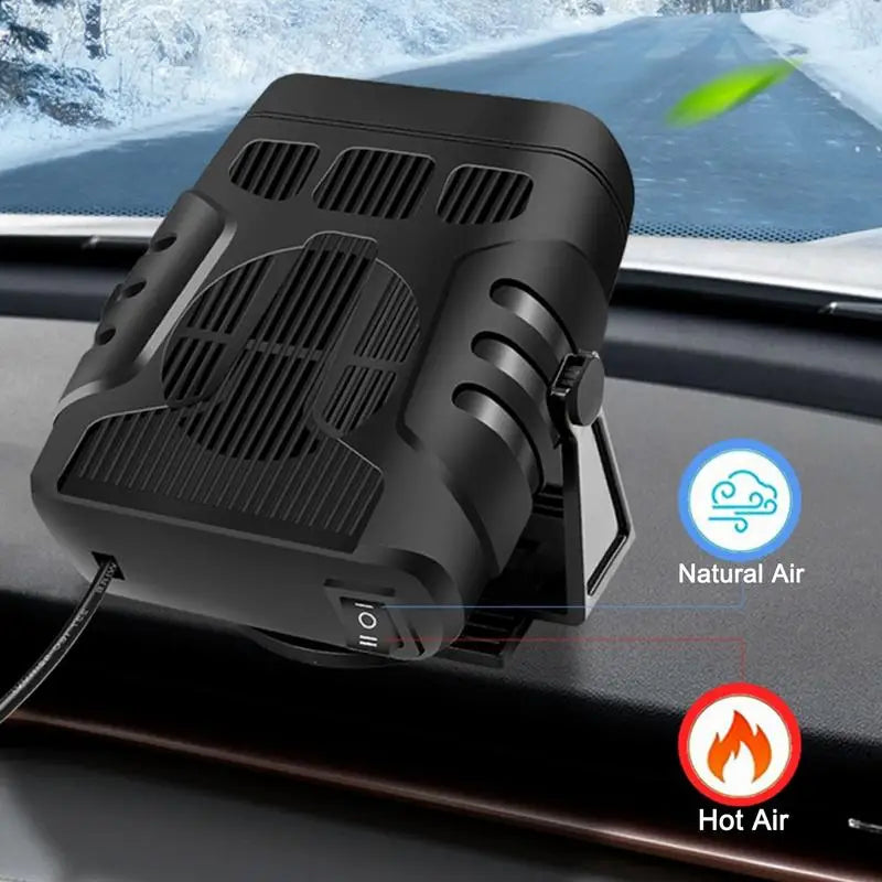 Aquecedor Total  Flex carro portátil 12v/24v, ventilador 2 em 1, aquecimento de resfriamento, descongelador de para-brisa automático, desembaçador de carro, aquecedor anti-neblina, secador